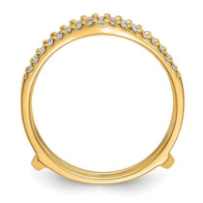 14K Gelbgold Ring-Guard mit 0,25 ct. im Labor gezüchteten Diamanten VS/SI+ G+