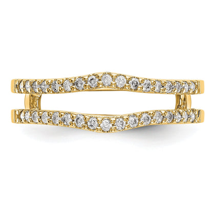 14K Gelbgold Ring-Guard mit 0,25 ct. im Labor gezüchteten Diamanten VS/SI+ G+