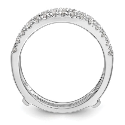 14K Weißgold Ring Guard mit 0,5 ct. Laborgezüchteten Diamanten VS/SI+ G+