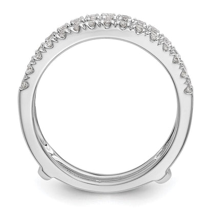 Ehering aus 18K Weißgold mit natürlichen Diamanten 0,51 ct Gesamtgewicht
