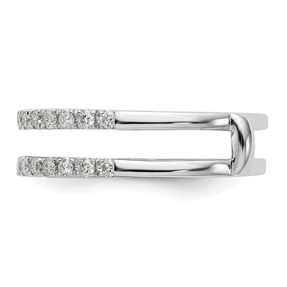 14K Weißgold Diamant-Ehering