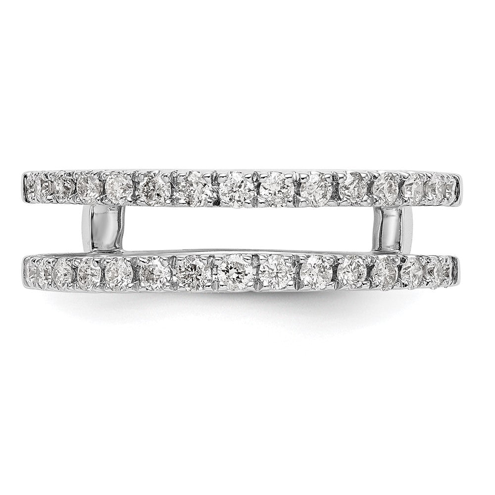 14K Weißgold Diamant-Ehering