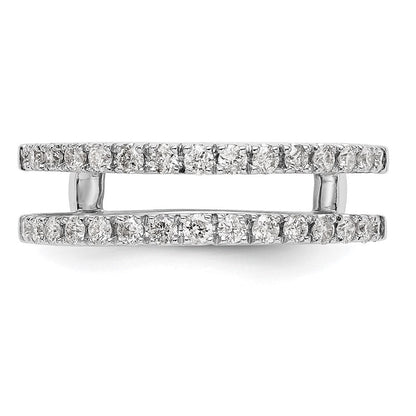 14K Weißgold Diamant-Ehering