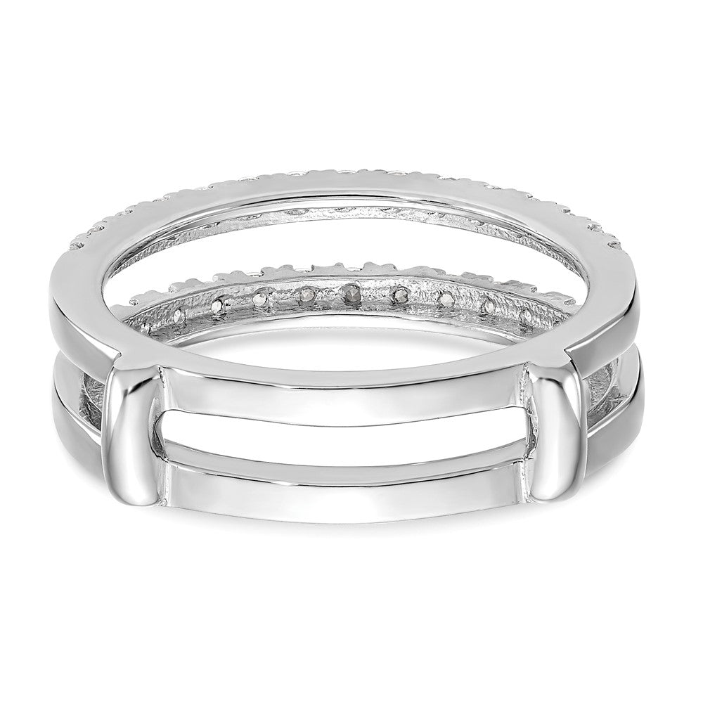 14K Weißgold Diamant-Ehering