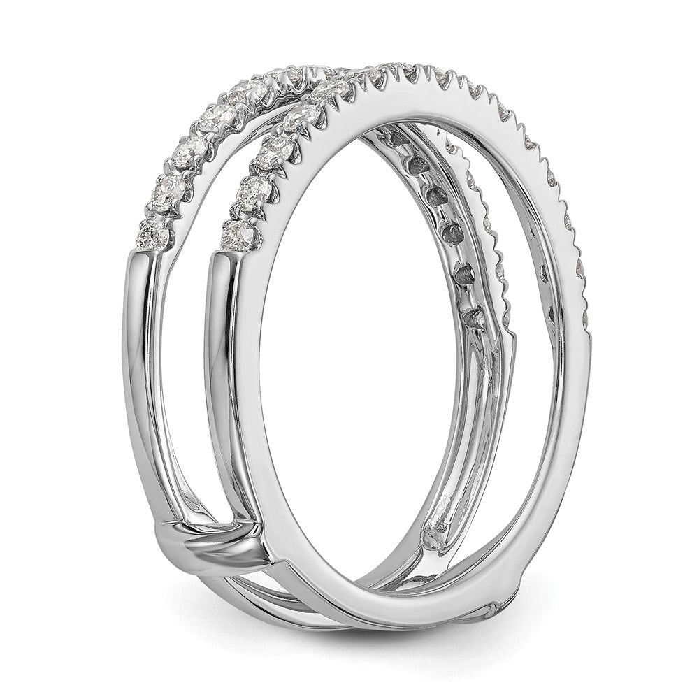 Ehering aus 18K Weißgold mit natürlichen Diamanten 0,51 ct Gesamtgewicht