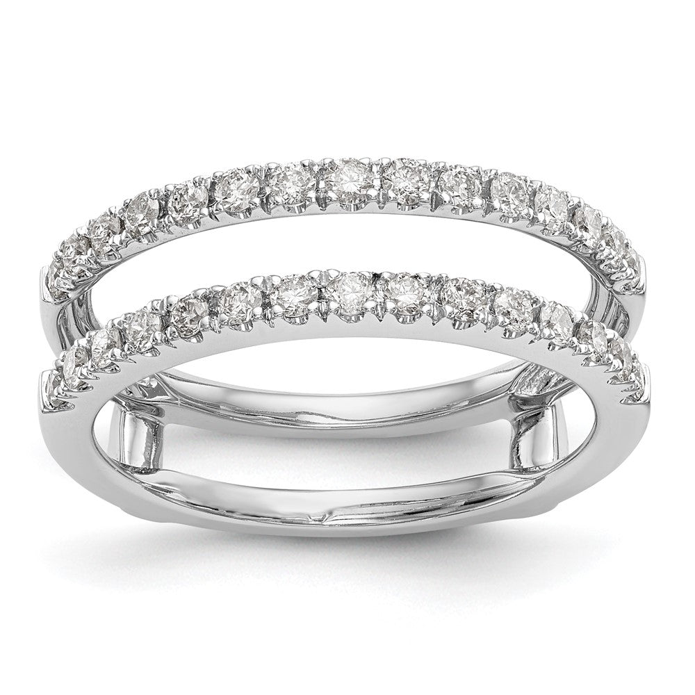 14K Weißgold Diamant-Ehering