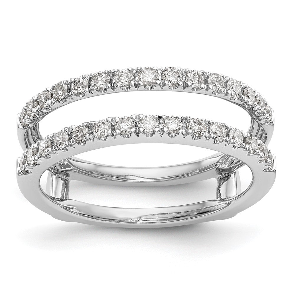 14K Weißgold Ring Guard mit 0,5 ct. Laborgezüchteten Diamanten VS/SI+ G+