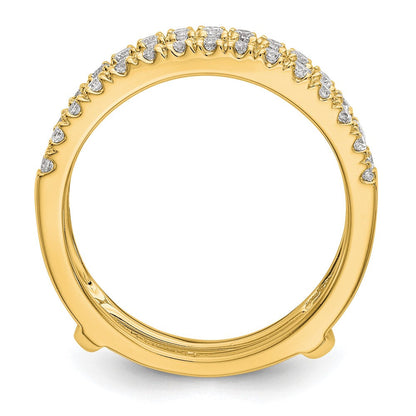14K Gelbgold Ring Guard mit 0,5 ct. Laborgezüchteten Diamanten, VS/SI+ G+