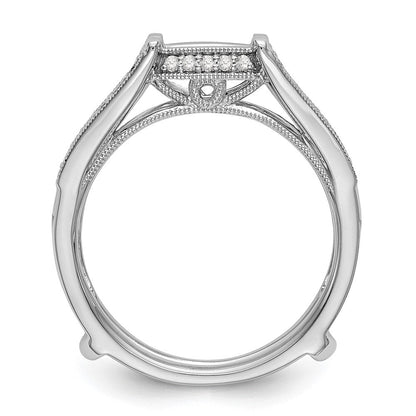 Ringschutz aus 14K Weißgold mit natürlichen Diamanten (0,32 ct Gesamtgewicht)
