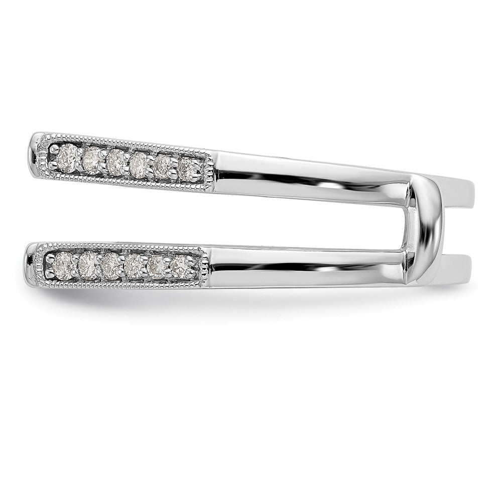 Ringschutz aus 14K Weißgold mit natürlichen Diamanten (0,32 ct Gesamtgewicht)