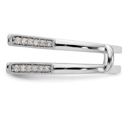 Ringschutz aus 14K Weißgold mit natürlichen Diamanten (0,32 ct Gesamtgewicht)