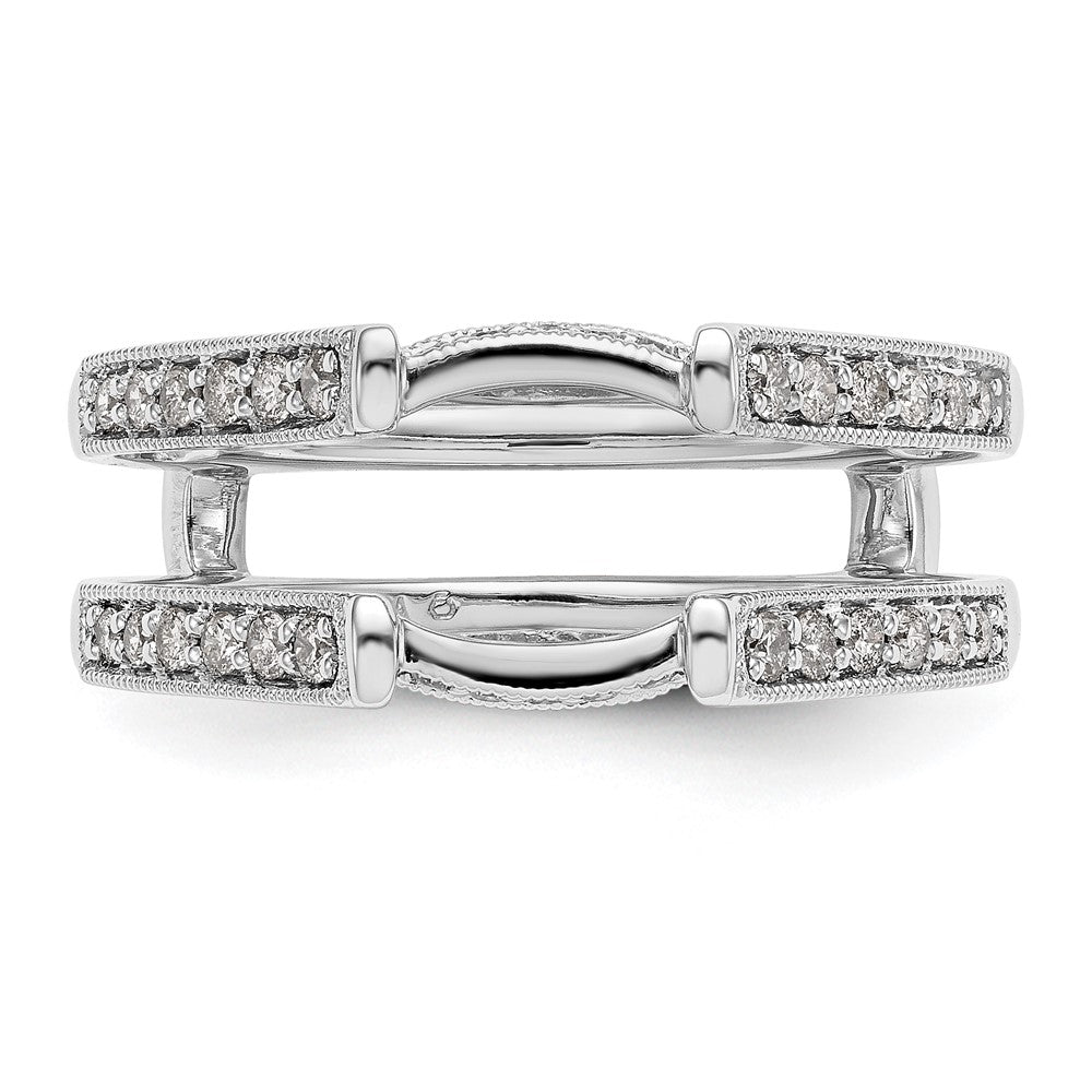 Ringschutz aus 14K Weißgold mit natürlichen Diamanten (0,32 ct Gesamtgewicht)