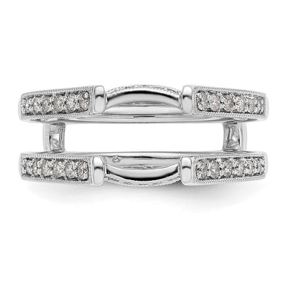 Ringschutz aus 14K Weißgold mit natürlichen Diamanten (0,32 ct Gesamtgewicht)