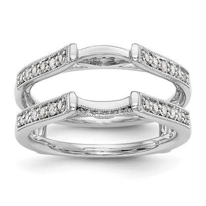 Ringschutz aus 14K Weißgold mit natürlichen Diamanten (0,32 ct Gesamtgewicht)