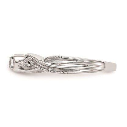 14K Weißgold Verlobungsring mit natürlichen Diamanten