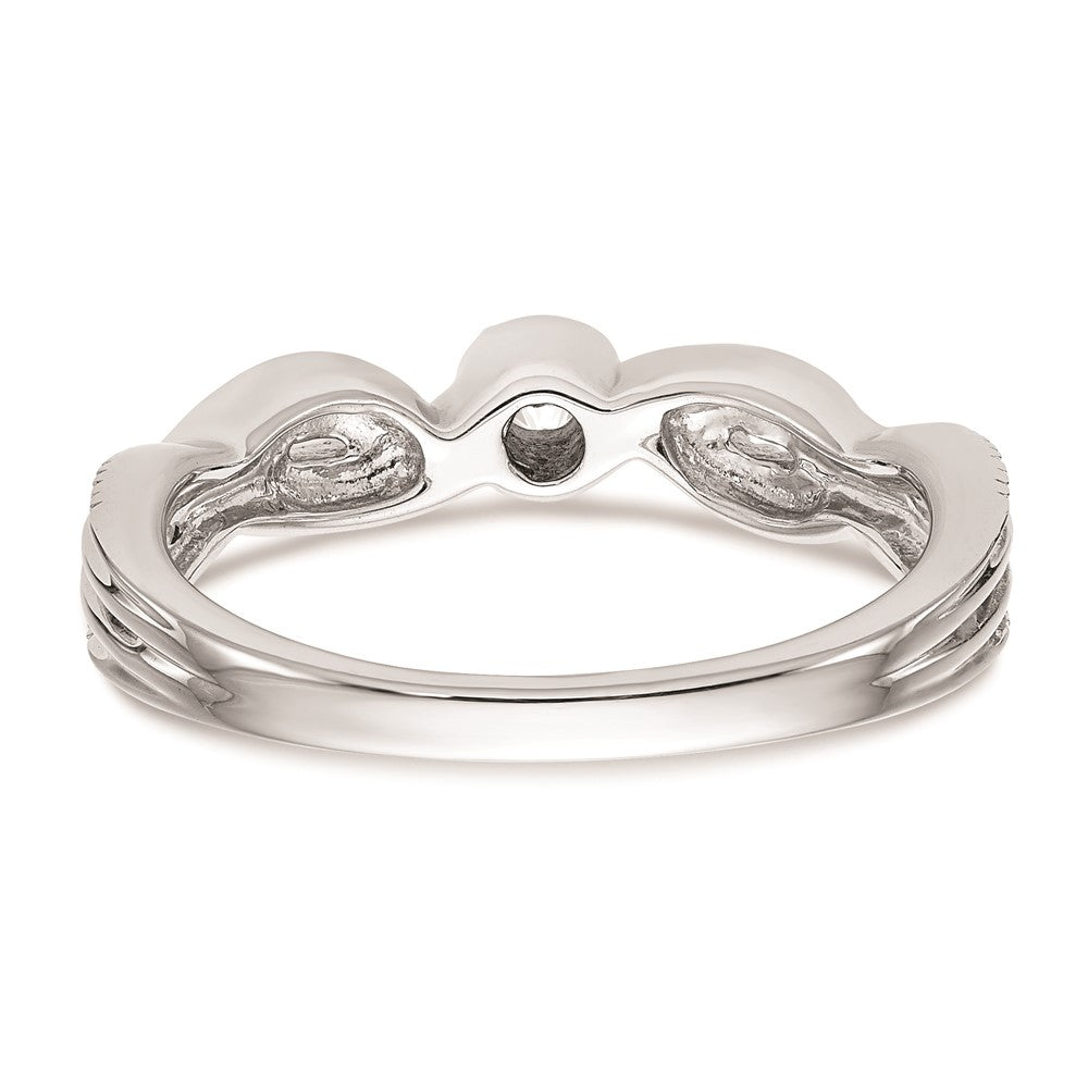 14K Weißgold Verlobungsring mit natürlichen Diamanten