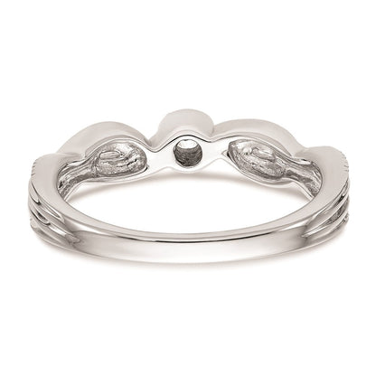 14K Weißgold Verlobungsring mit natürlichen Diamanten