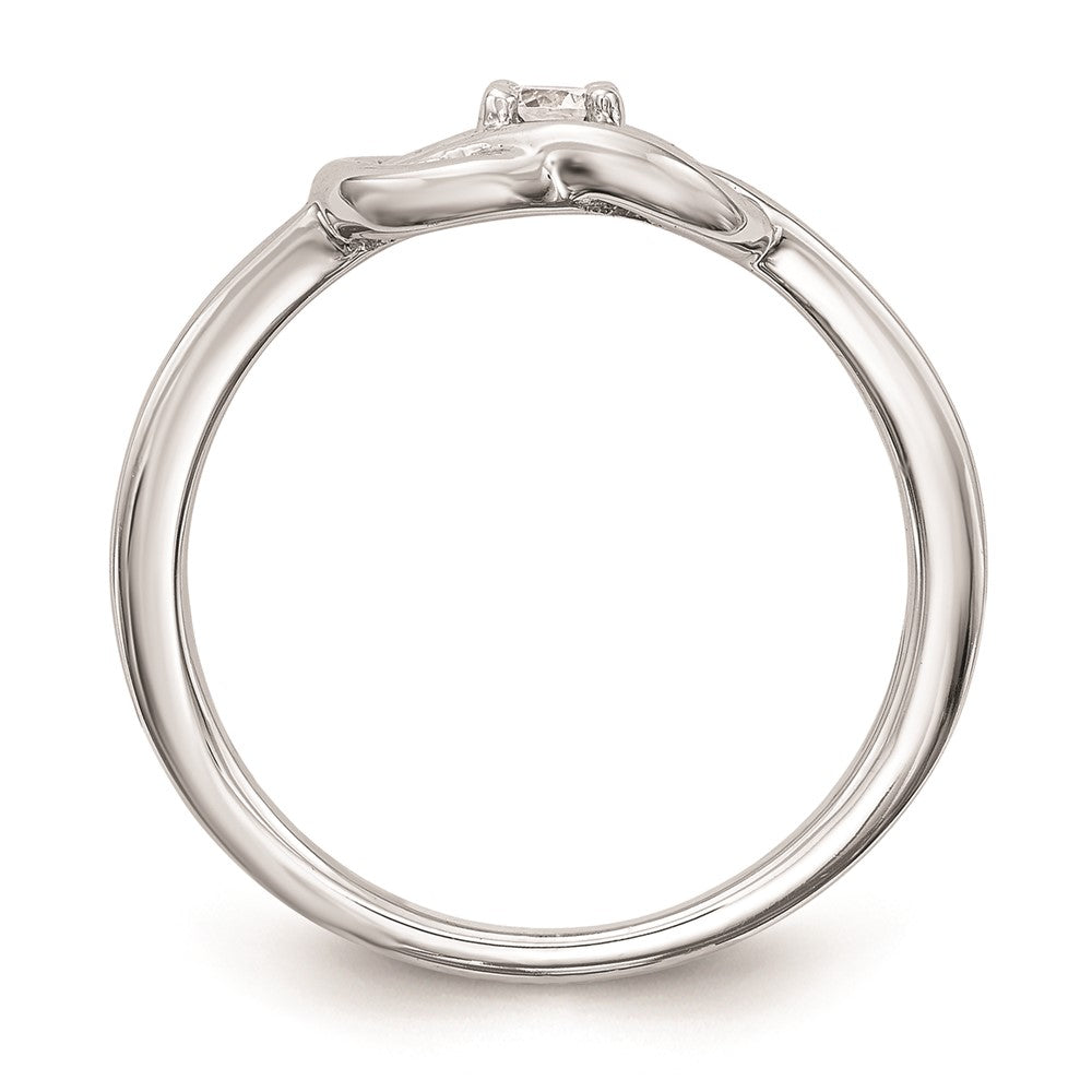 14K Weißgold Verlobungsring mit natürlichen Diamanten