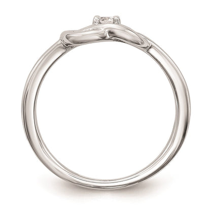 14K Weißgold Verlobungsring mit natürlichen Diamanten