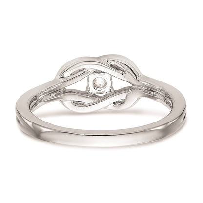 14K Weißgold Verlobungsring mit natürlichen Diamanten