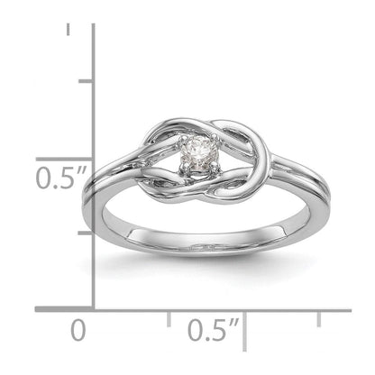 14K Weißgold Verlobungsring mit natürlichen Diamanten