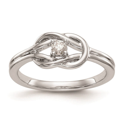 14K Weißgold Verlobungsring mit natürlichen Diamanten