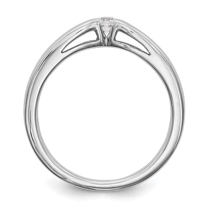14K Weißgold Verlobungsring mit natürlichen Diamanten – Komplettset