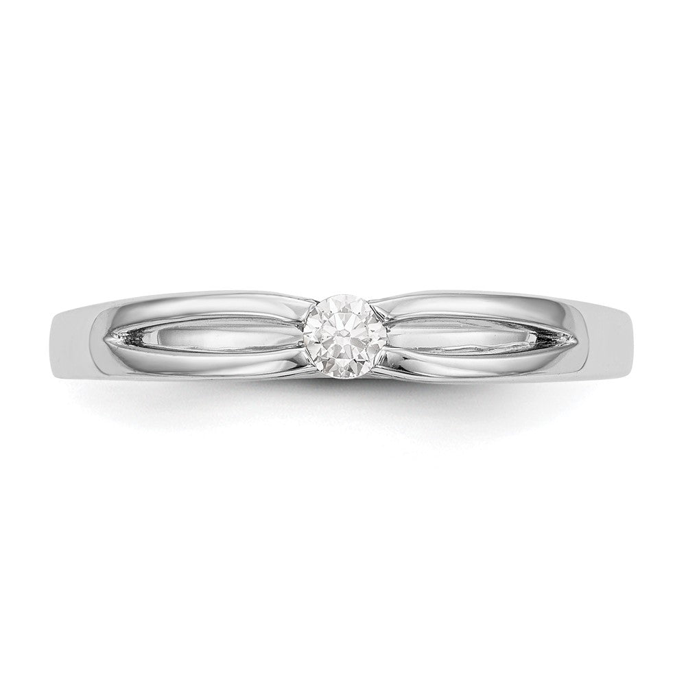 14K Weißgold Verlobungsring mit natürlichen Diamanten – Komplettset