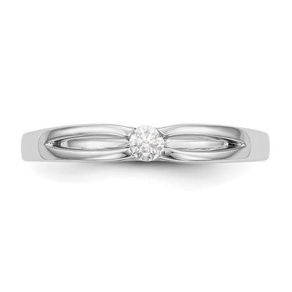 14K Weißgold Verlobungsring mit natürlichen Diamanten – Komplettset