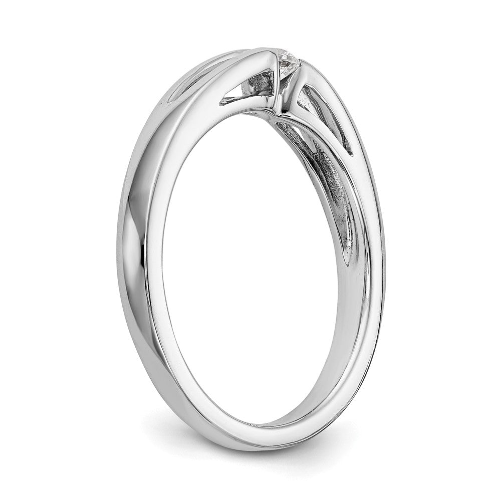 14K Weißgold Verlobungsring mit natürlichen Diamanten – Komplettset