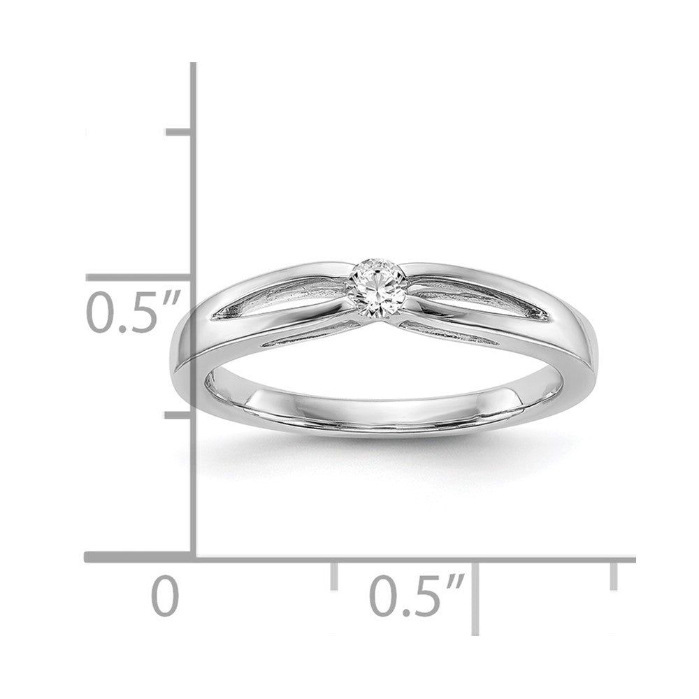 14K Weißgold Verlobungsring mit natürlichen Diamanten – Komplettset