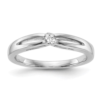 14K Weißgold Verlobungsring mit natürlichen Diamanten – Komplettset