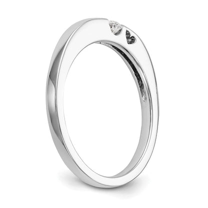 14K Weißgold First Versprechen Herz Shank 1/10 Karat Rund Diamant Komplett Versprechen/ Verlobungsring