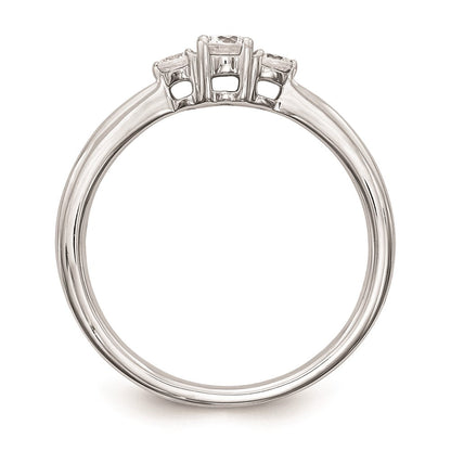 14K Weißgold Verlobungsring mit natürlichen Diamanten, vollständig besetzt