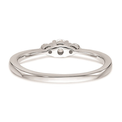 14K Weißgold Verlobungsring mit natürlichen Diamanten, vollständig besetzt