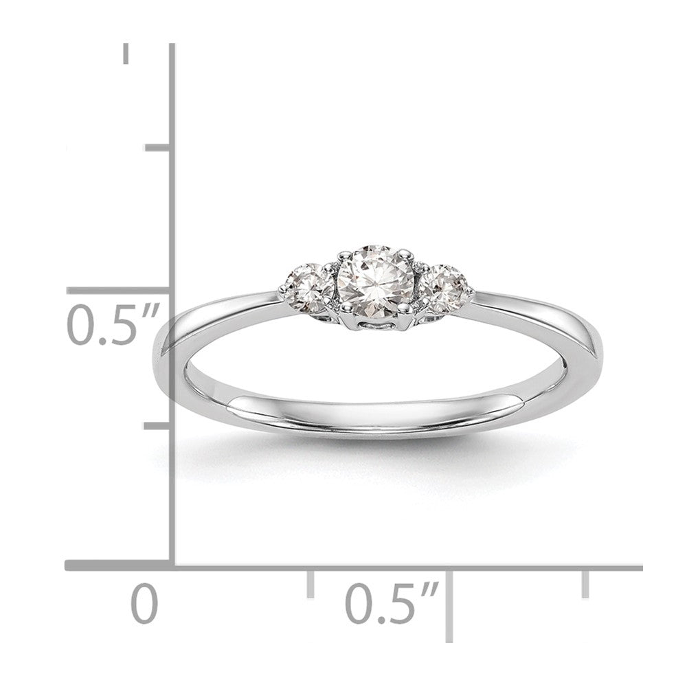 14K Weißgold Verlobungsring mit natürlichen Diamanten, vollständig besetzt