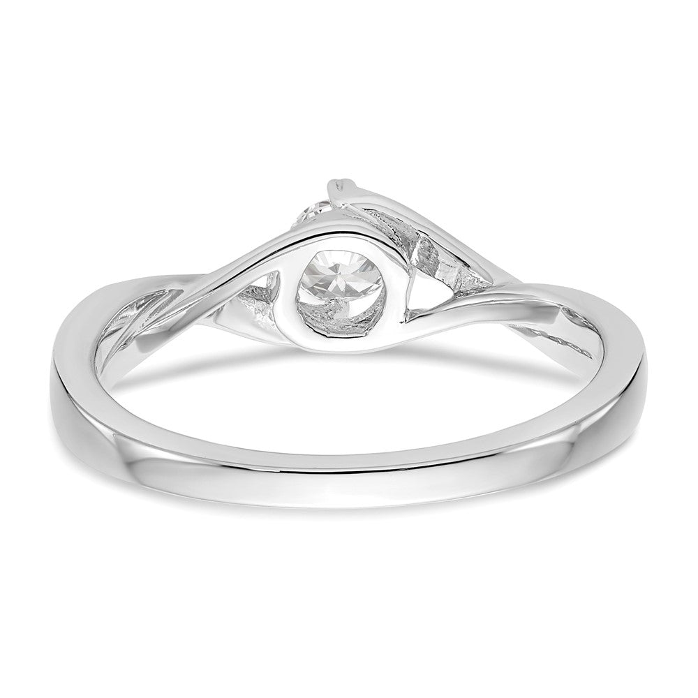First Promise 10K Weißgold 0,33 ct. Laborgezüchteter Diamant VS/SI+ G+ Complete Petite Verlobungsring