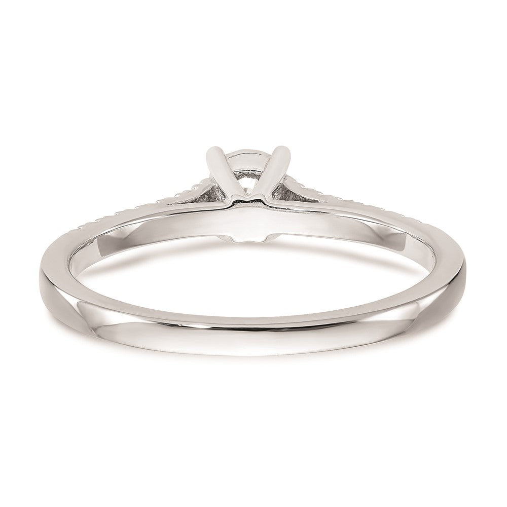14K Weißgold Verlobungsring mit natürlichen Diamanten