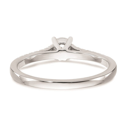14K Weißgold Verlobungsring mit natürlichen Diamanten