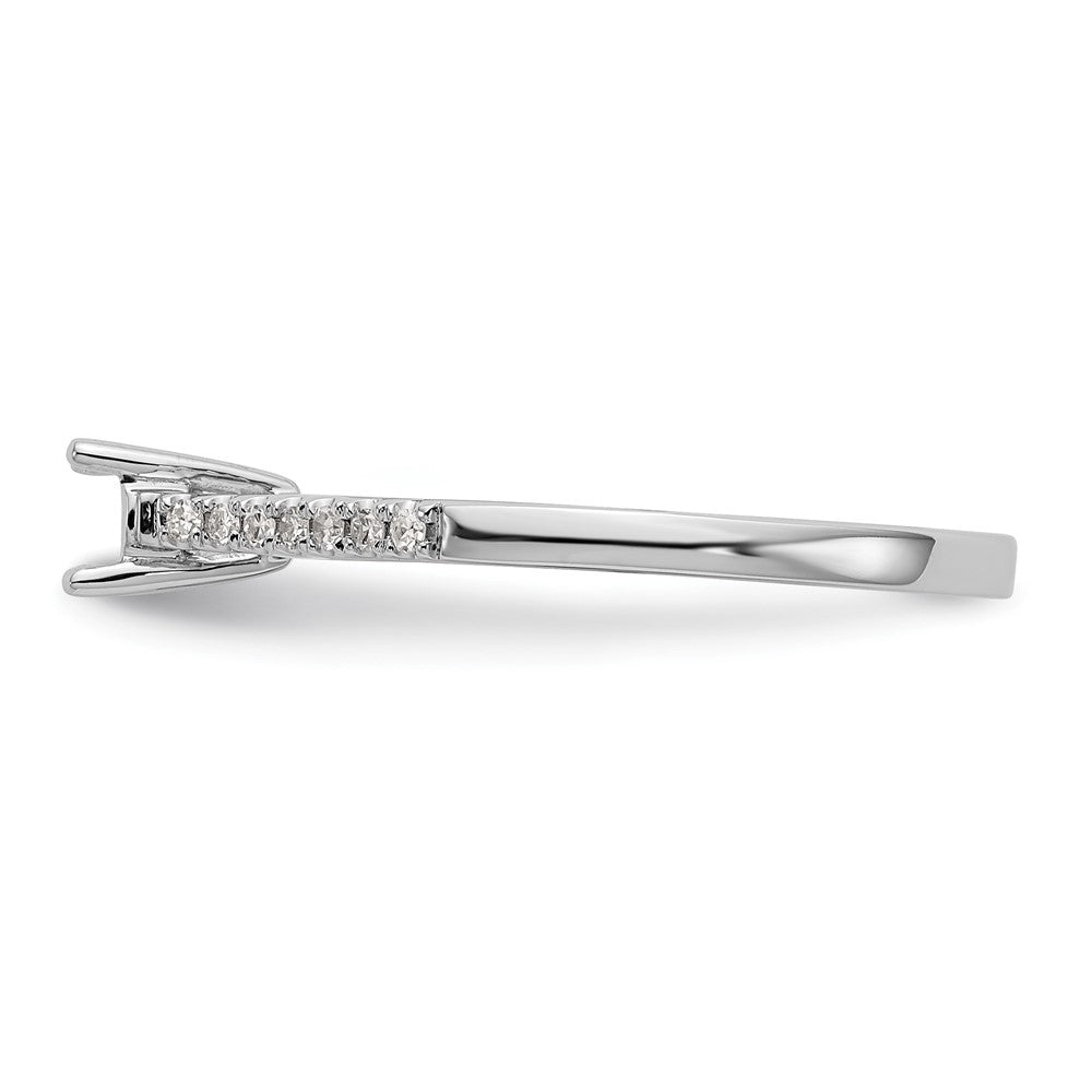 First Promise 14K Weißgold Verlobungsring mit 0,2 ct. im Labor gezüchtetem Diamant VS/SI+ G+, Petite-Fassung, komplett