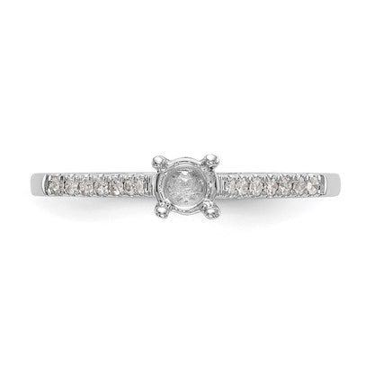 First Promise 14K Weißgold Verlobungsring mit 0,2 ct. im Labor gezüchtetem Diamant VS/SI+ G+, Petite-Fassung, komplett