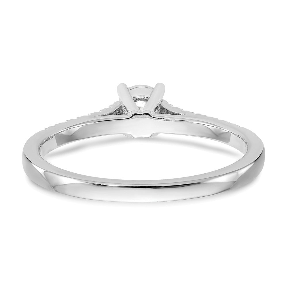 First Promise 14K Weißgold Verlobungsring mit 0,2 ct. im Labor gezüchtetem Diamant VS/SI+ G+, Petite-Fassung, komplett