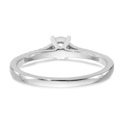 14K Weißgold First Versprechen 1/5 Karat Rund Diamant Komplett Versprechen/ Verlobungsring