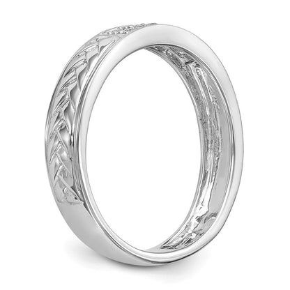 14K Weißgold Trio Damen-Ehering mit Laborgezüchteten Diamanten, VS/SI+ G+