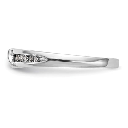 14K Weißgold Damen-Trauring-Set mit natürlichen Diamanten, komplett, 3-teilig