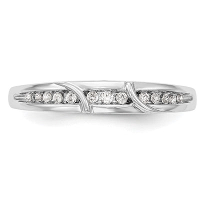 14K Weißgold Damen-Trauring-Set mit natürlichen Diamanten, komplett, 3-teilig