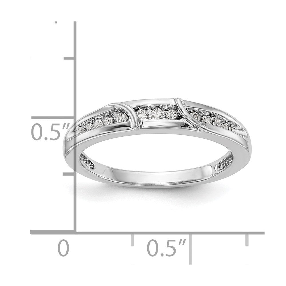 14K Weißgold Damen-Trauring-Set mit natürlichen Diamanten, komplett, 3-teilig