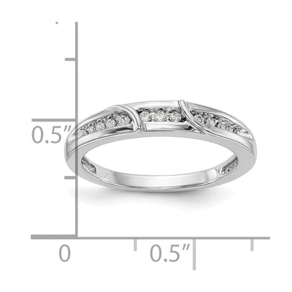 14K Weißgold Damen-Trauring-Set mit natürlichen Diamanten, komplett, 3-teilig