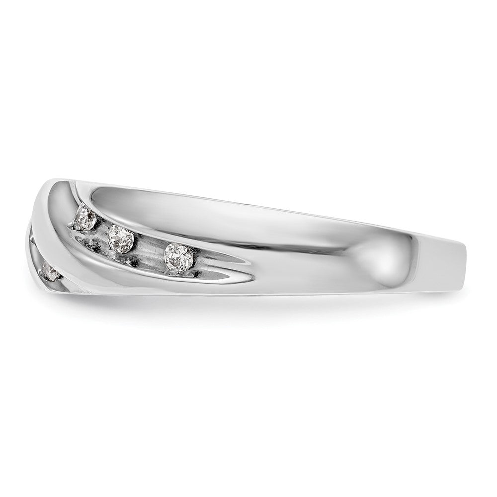14K Weißgold Damen-Trauring-Set mit natürlichen Diamanten, 3-teilig