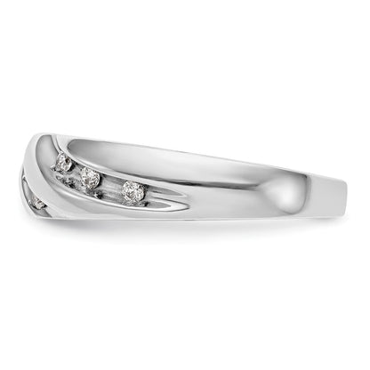 14K Weißgold Damen-Trauring-Set mit natürlichen Diamanten, 3-teilig